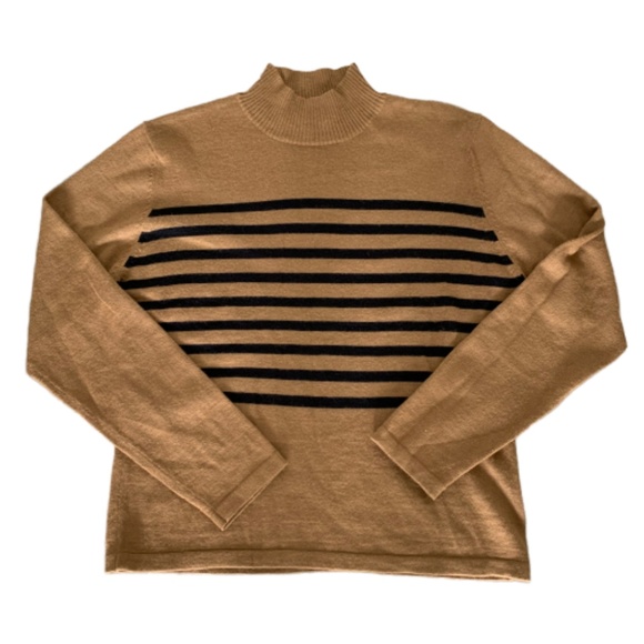 Harve Benard Sweaters - Harve Benard Women's Taupe Turtkleneck
